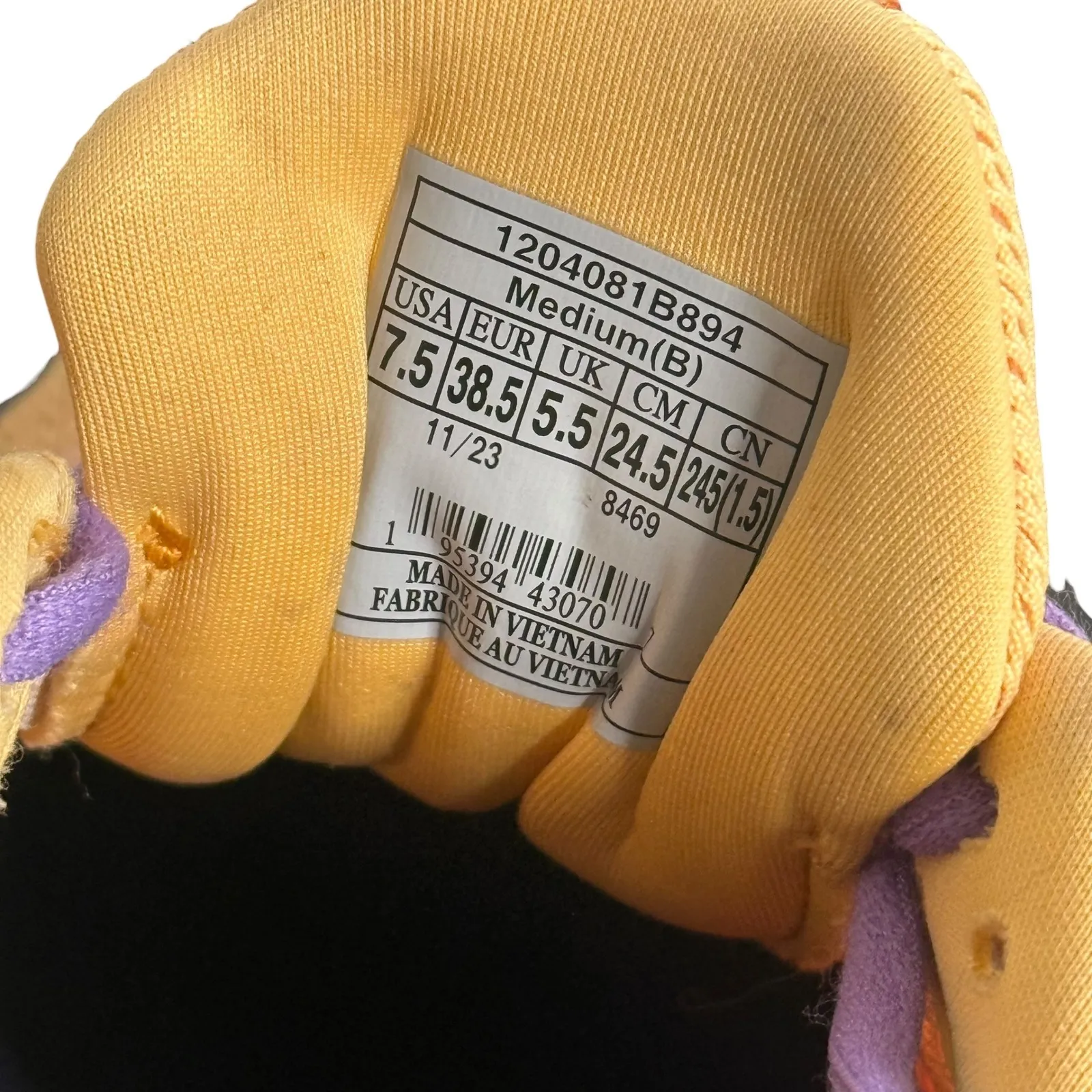 Brooks Glycerin 21 Womens 7.5 Sneakers‎ Running Shoe Sunburst Purple 1204081B94 - Image 10