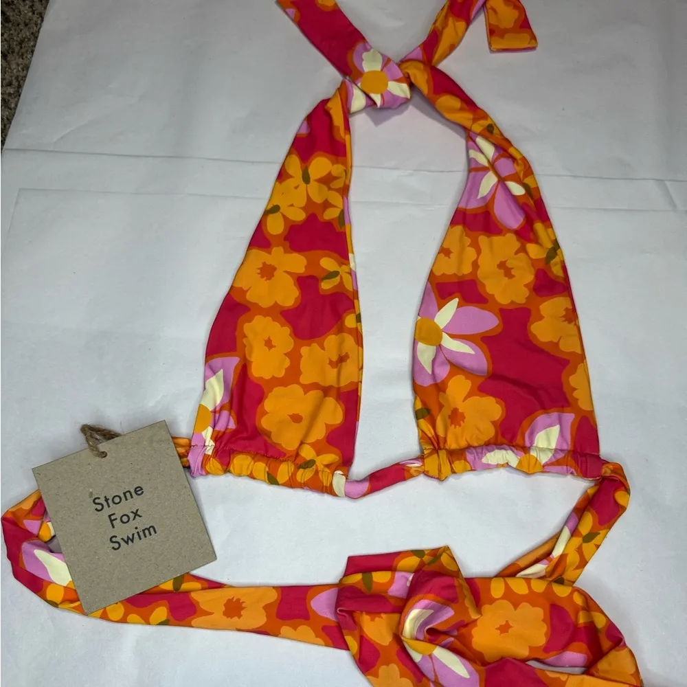 New NWT stone fox swim lei lei bikini top - Image 4