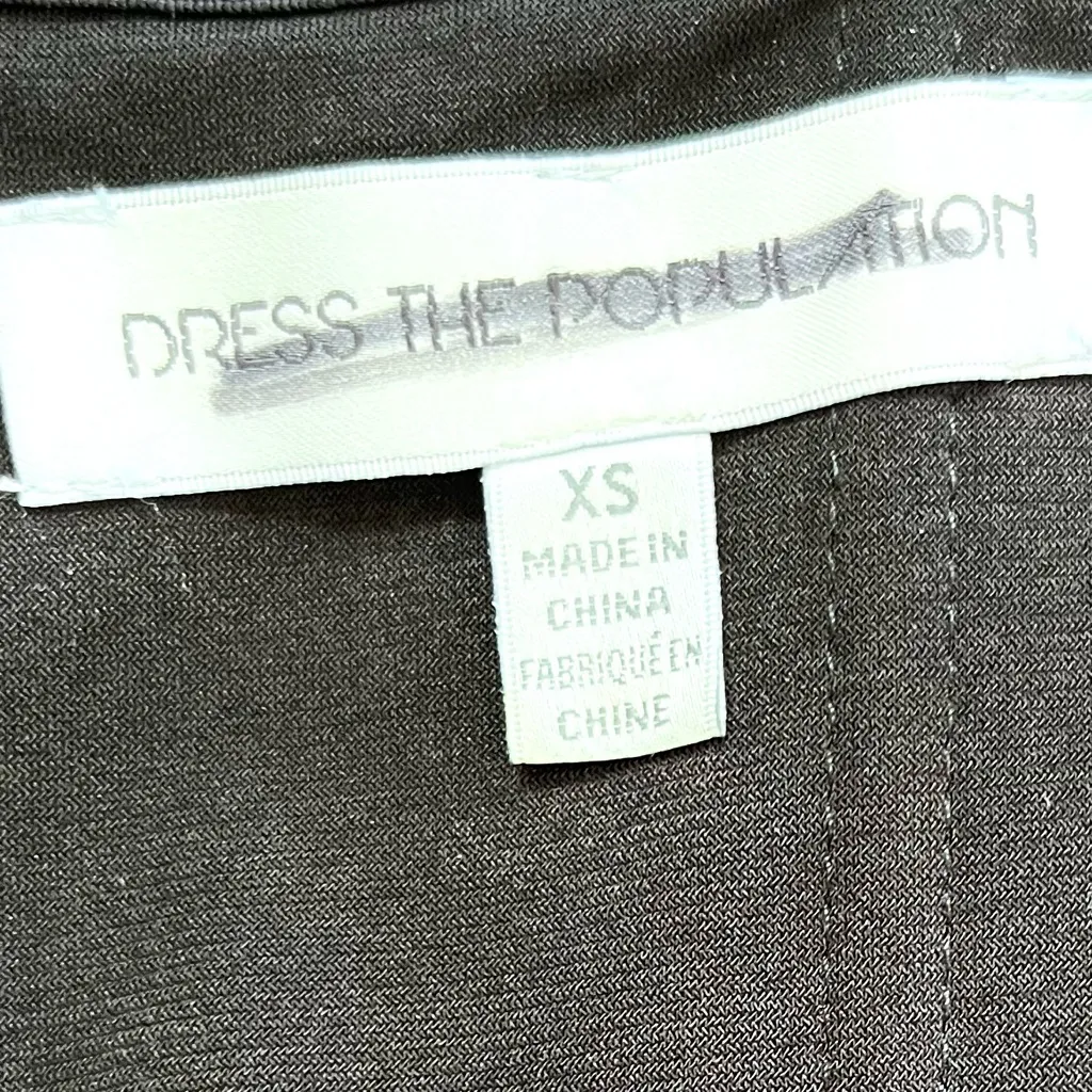 Dress The Population Claire Shimmer Strapless Midi Dress XS NWOT - Image 9