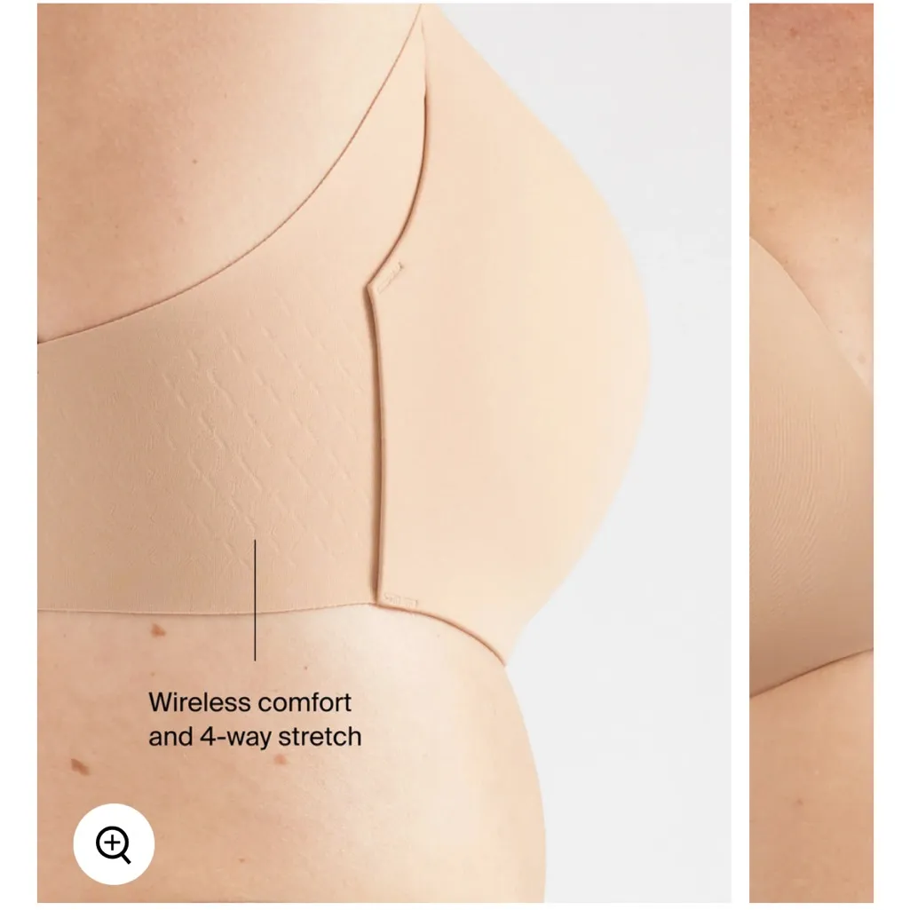 Knix WingWoman Contour Bra Warm Sand Nude Tan Beige Wireless T - Image 9