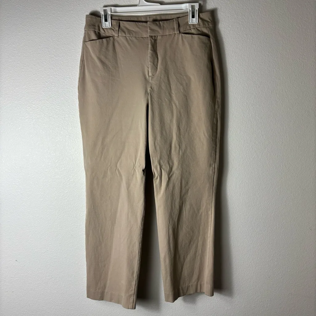 Old Navy Mocha Taffy High-Waisted Pixie Straight Pants size 10 - Image 2