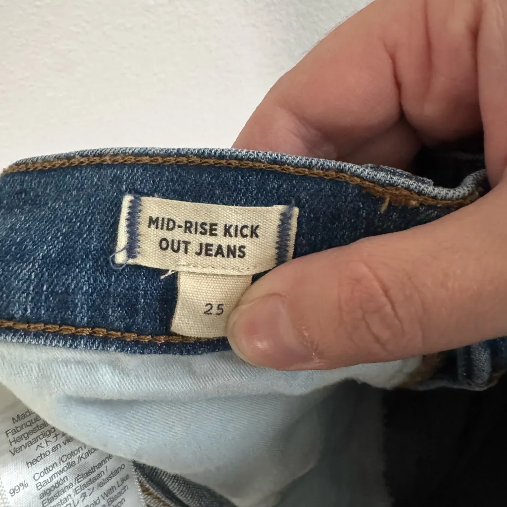 Madewell Mid Rise Kick Out Jean 27 Cherryville Wash - Image 6
