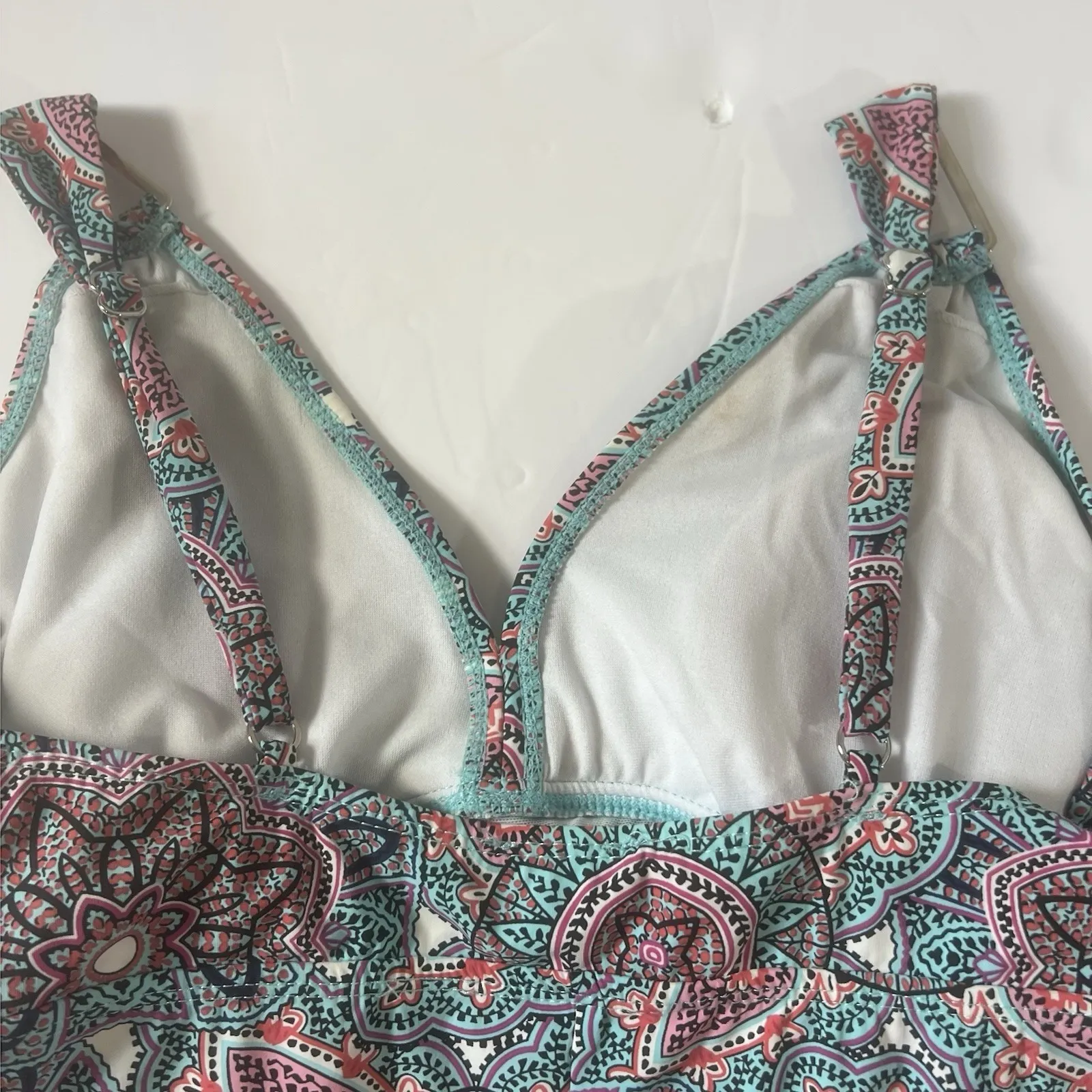 Love Your Assets By Sara Blakely Spanx One Piece Paisley Swimsuit‎ Women's L - Image 6