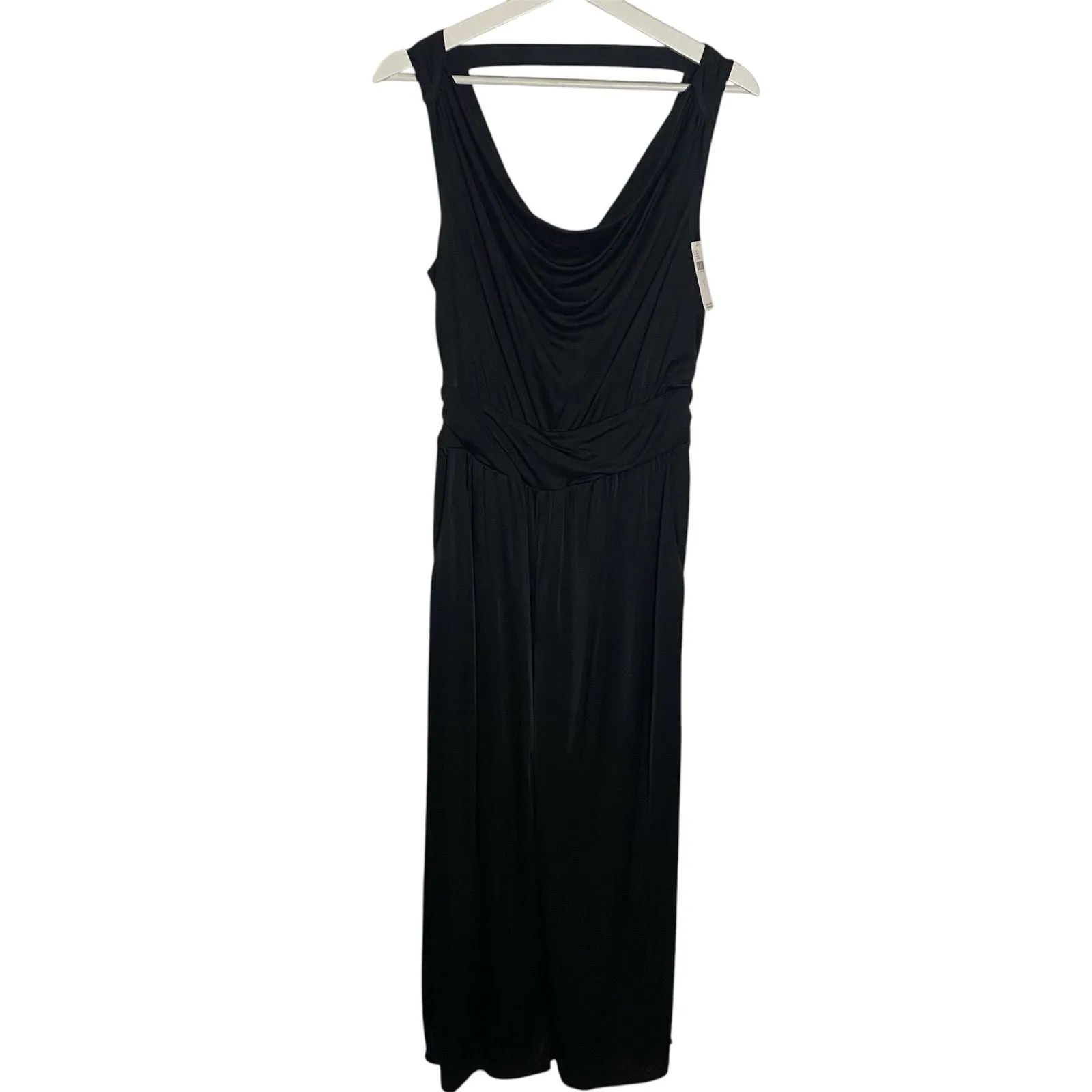 Anthropologie Maeve Jumpsuit Women’s Size S Black Cowl Neck Wide Leg Elegant NWT - Image 5