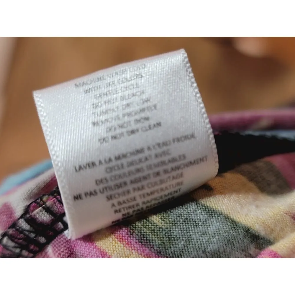 Material Girl  Jumpsuit Women's Size Large Multicolor Polyester Off The Shoulder - Image 6