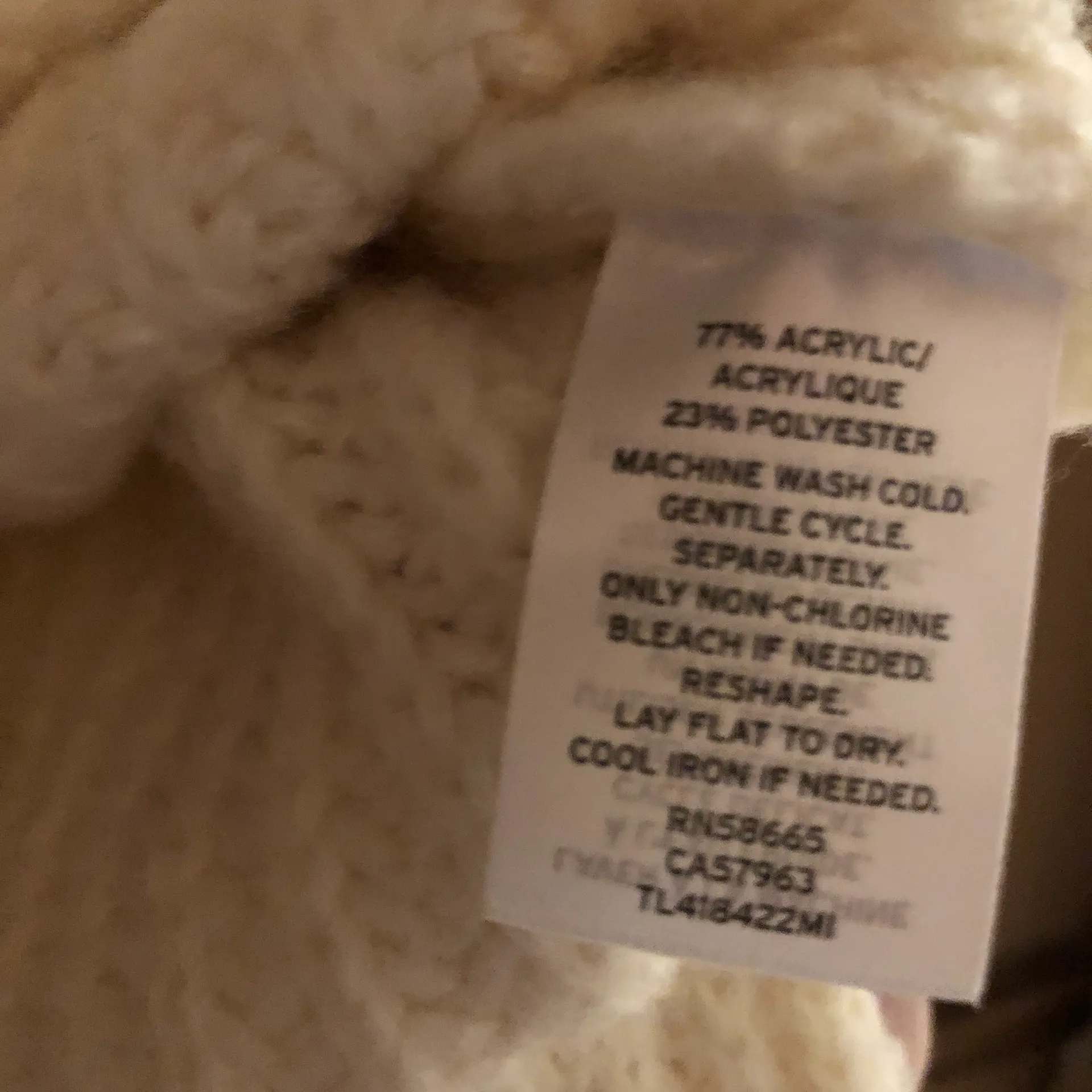 Leith Chunky Mock Neck Sweater Ivory Pristine XS - Image 7