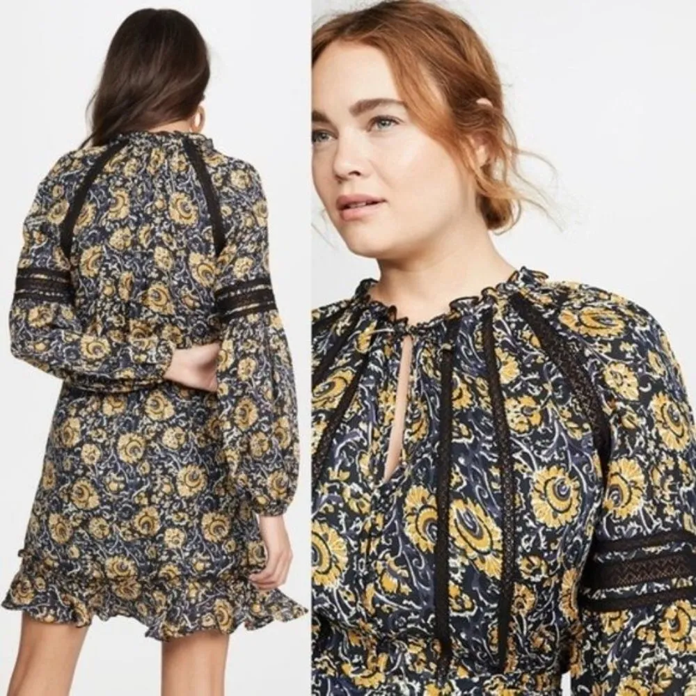 Veronica Beard Blue and Yellow Ida Dress Size 2 - Image 17