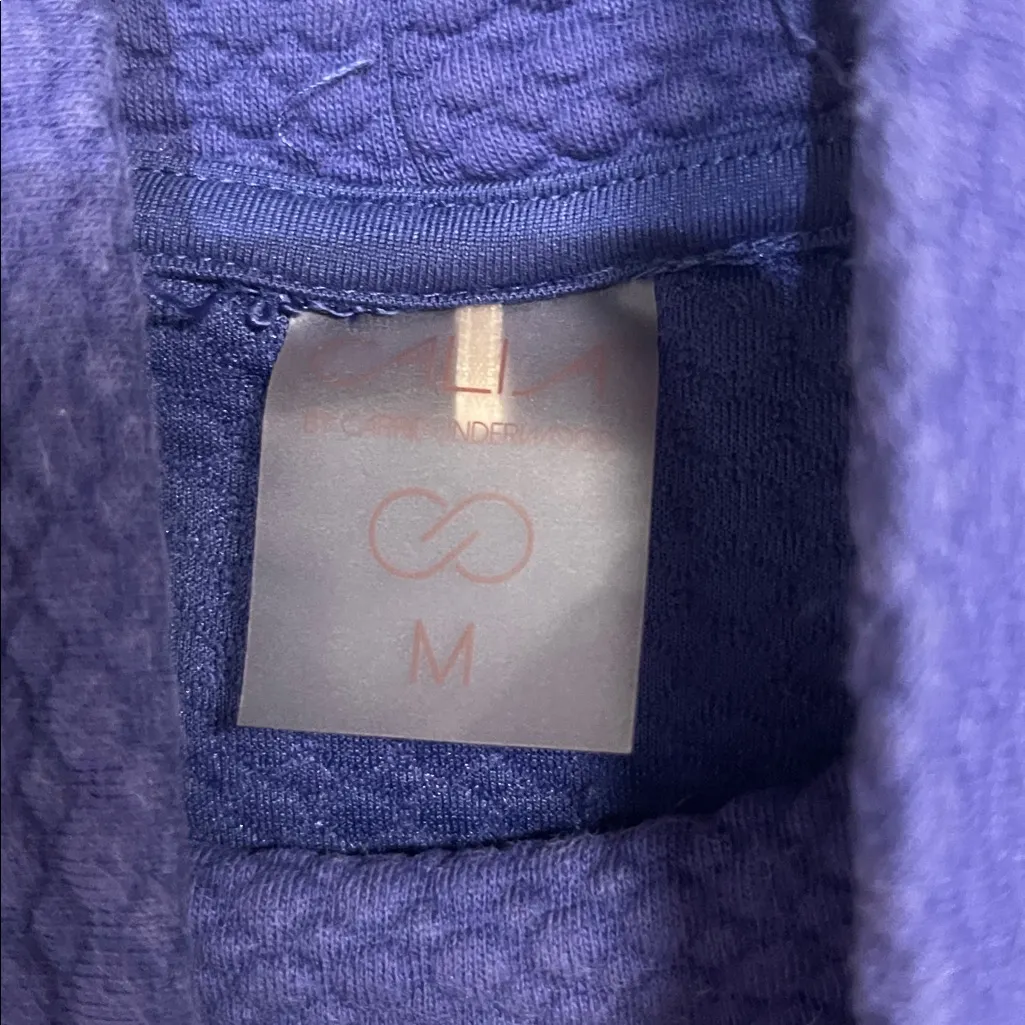 CALIA CARRIE UNDERWOOD FUNNEL NECK TEXTURED PULLOVER SWEATER PURPLE MEDIUM - Image 5