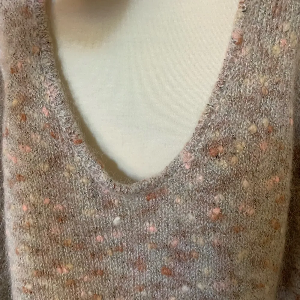 Willow & Clay Pullover Boucle Knit Bow Sweater Size Large - Image 7