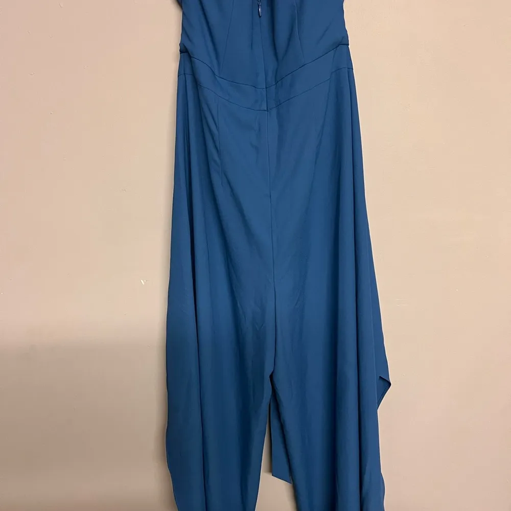 EXPRESS JUMPSUIT WOMENS
Elegant Blue Strapless Jumpsuit - Image 4