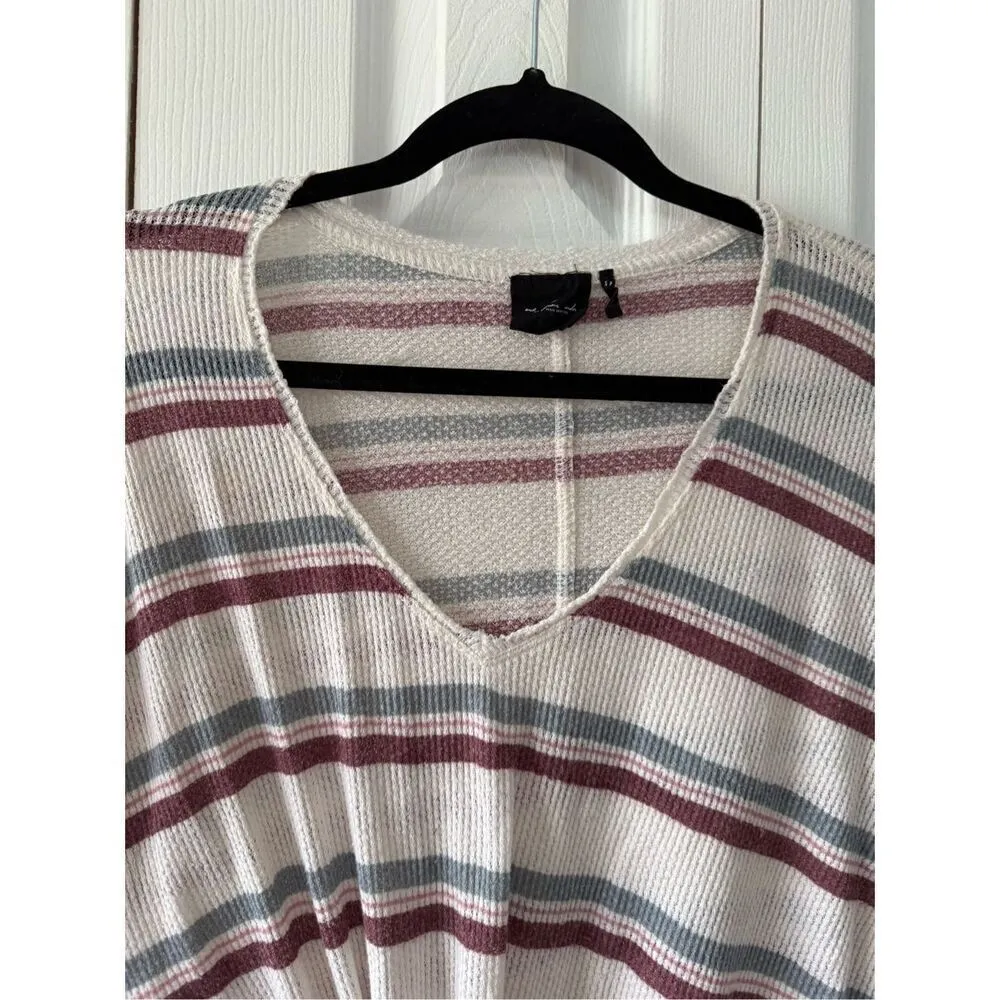 Urban Outfitters Out from Under Waffle Stripe Knit Tee - Small - Image 2
