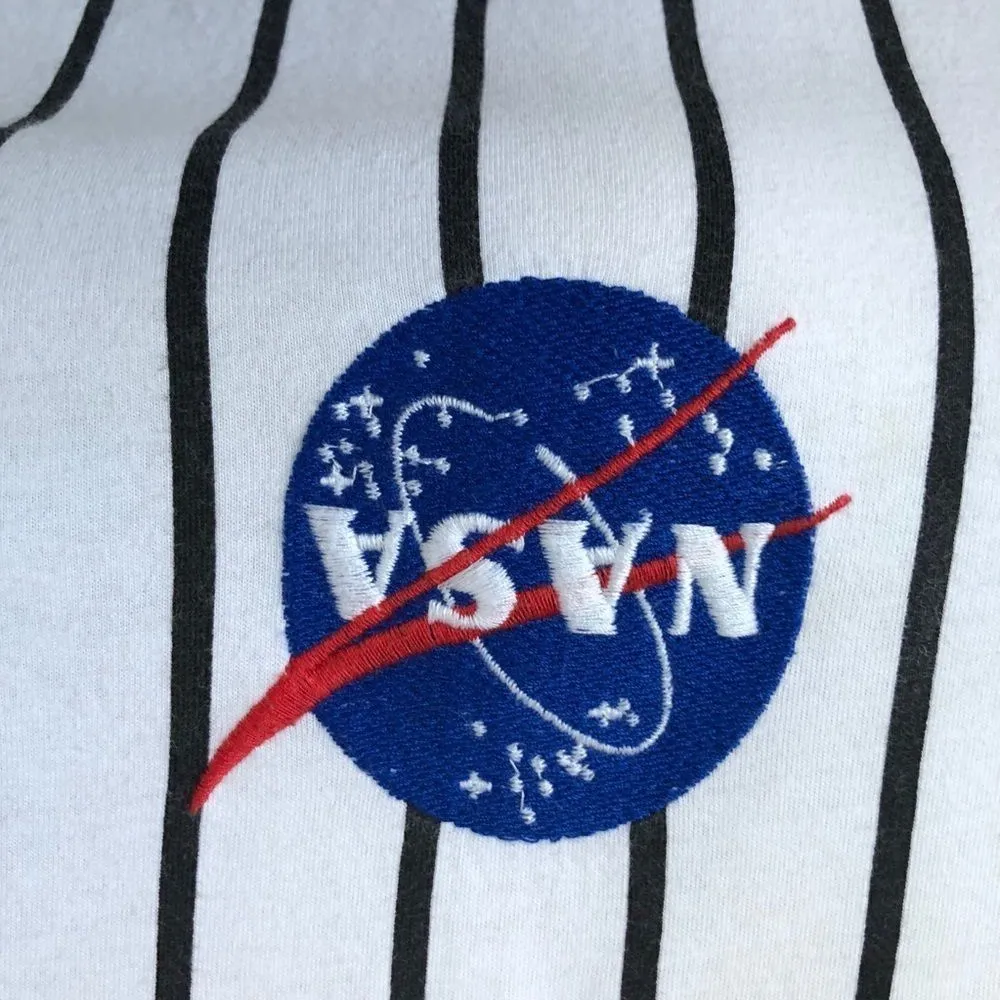 Primary NASA Cropped Stripe TShirt L 10 12 - Image 2