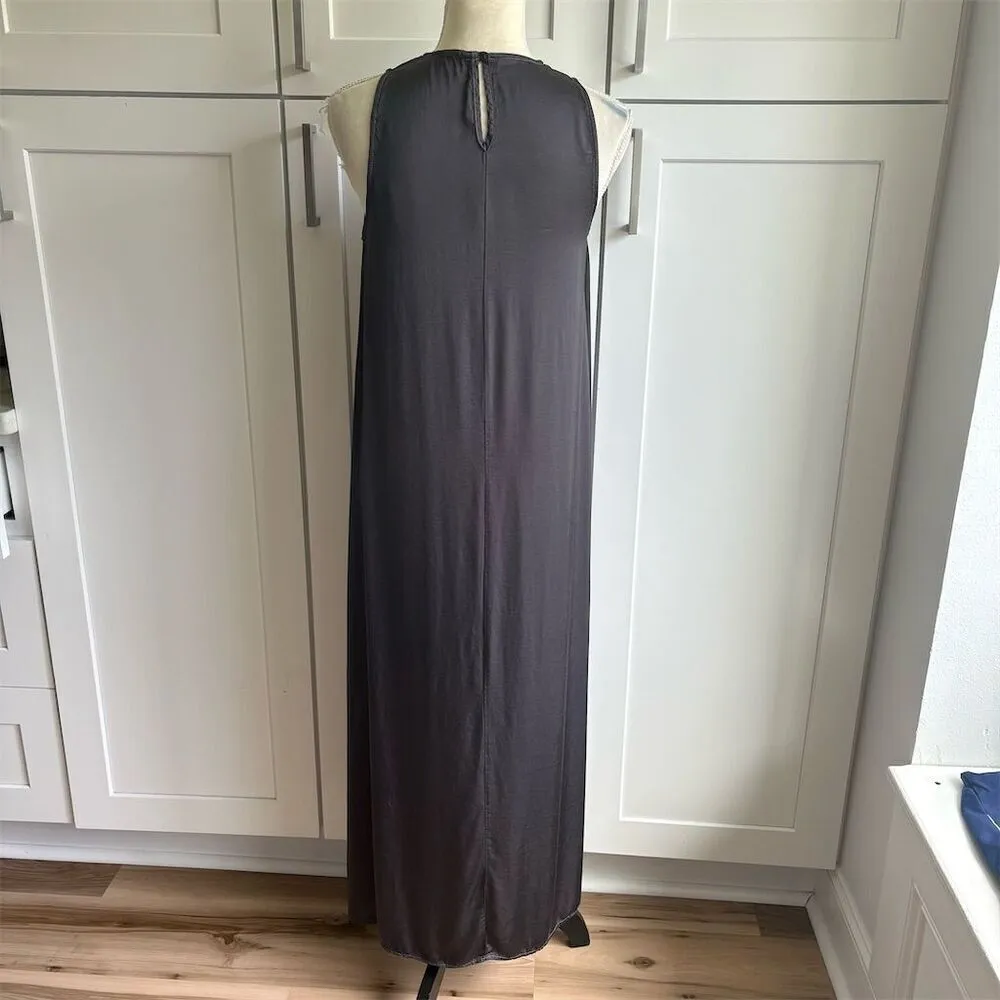 STARKx Women's Gray Tulip Midi Dress Sleeveless Asymmetrical Hi - Image 6