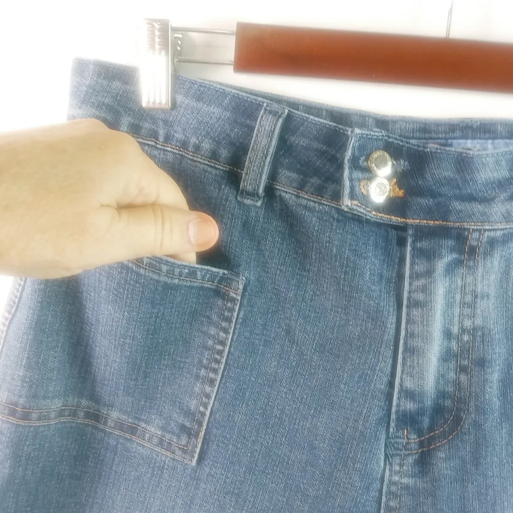 Duck Head 14 33x22 Dark Wash Capri Jeans Plus - Image 8