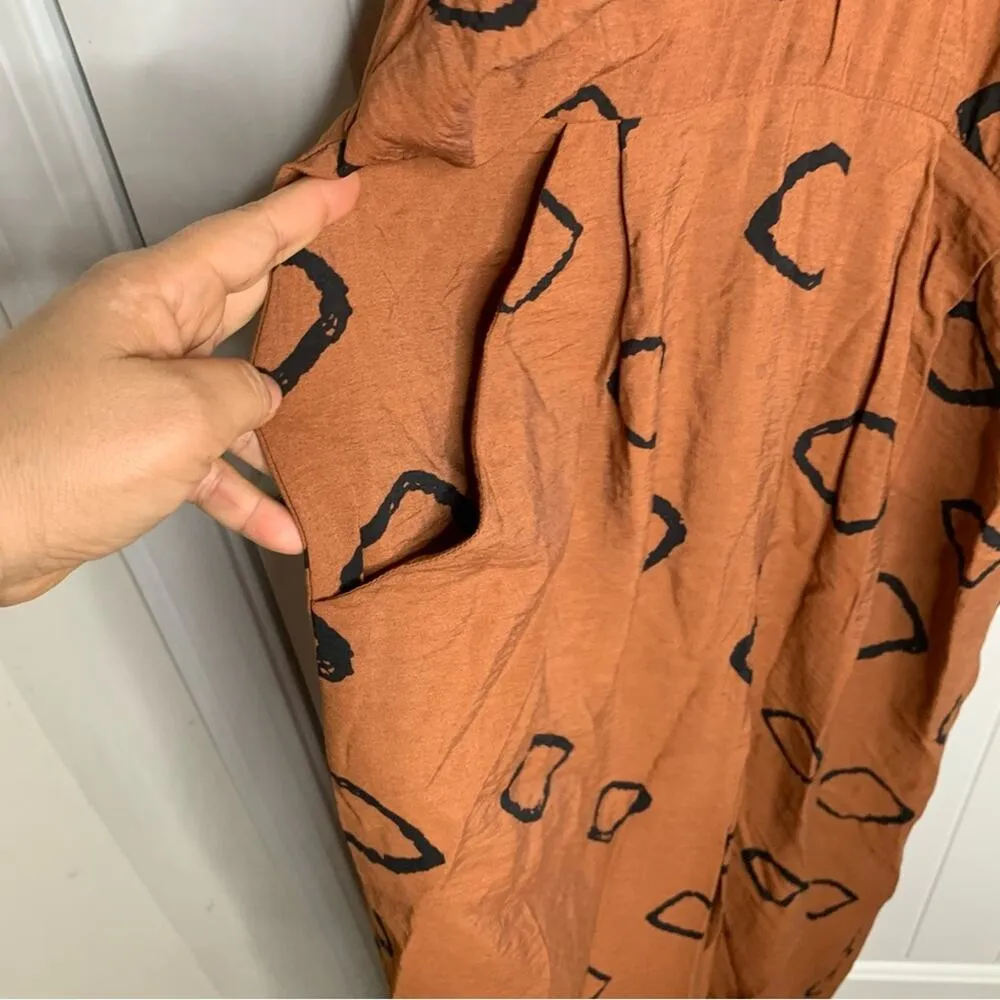 Anthropologie Eva Franco Faith wide leg halter‎ jumpsuit size 8 vacation summer - Image 10