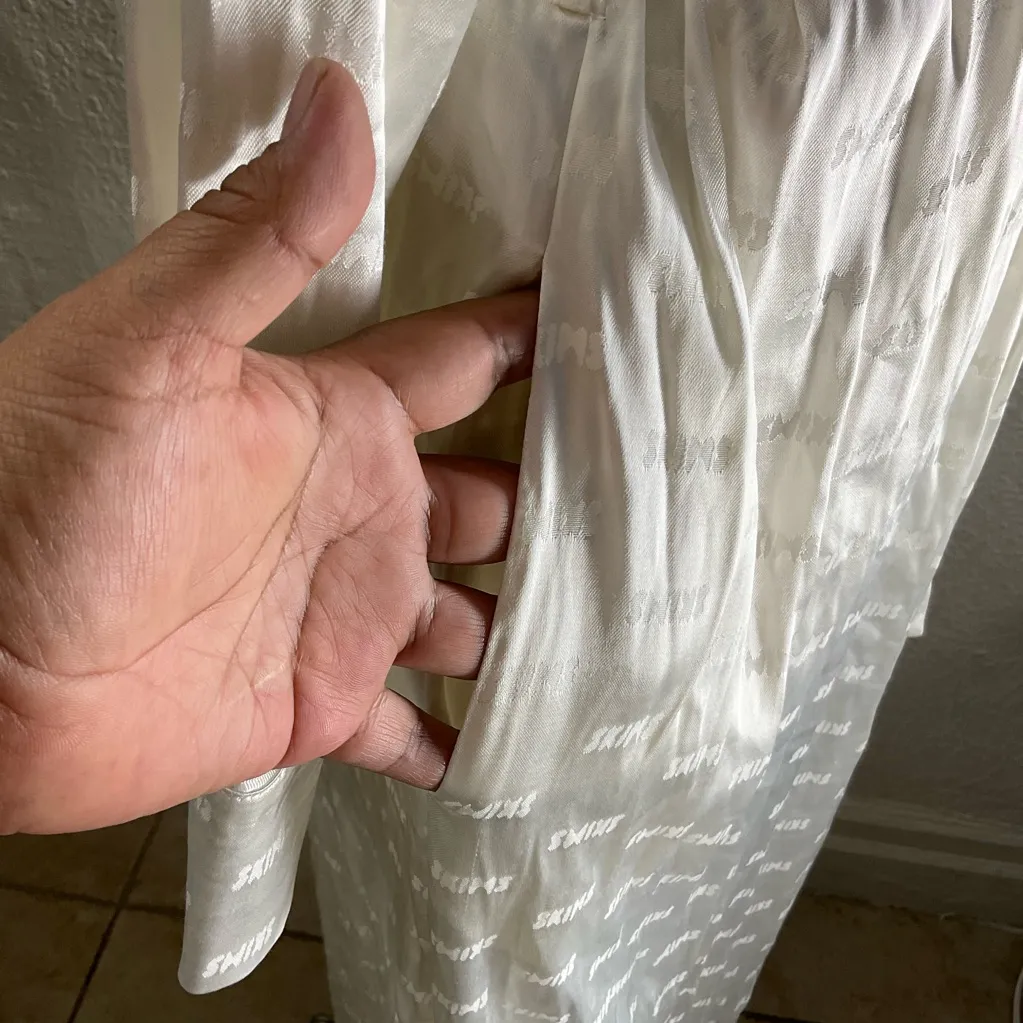 Skims Jacquard Long Robe Marble 
Size S - Image 9