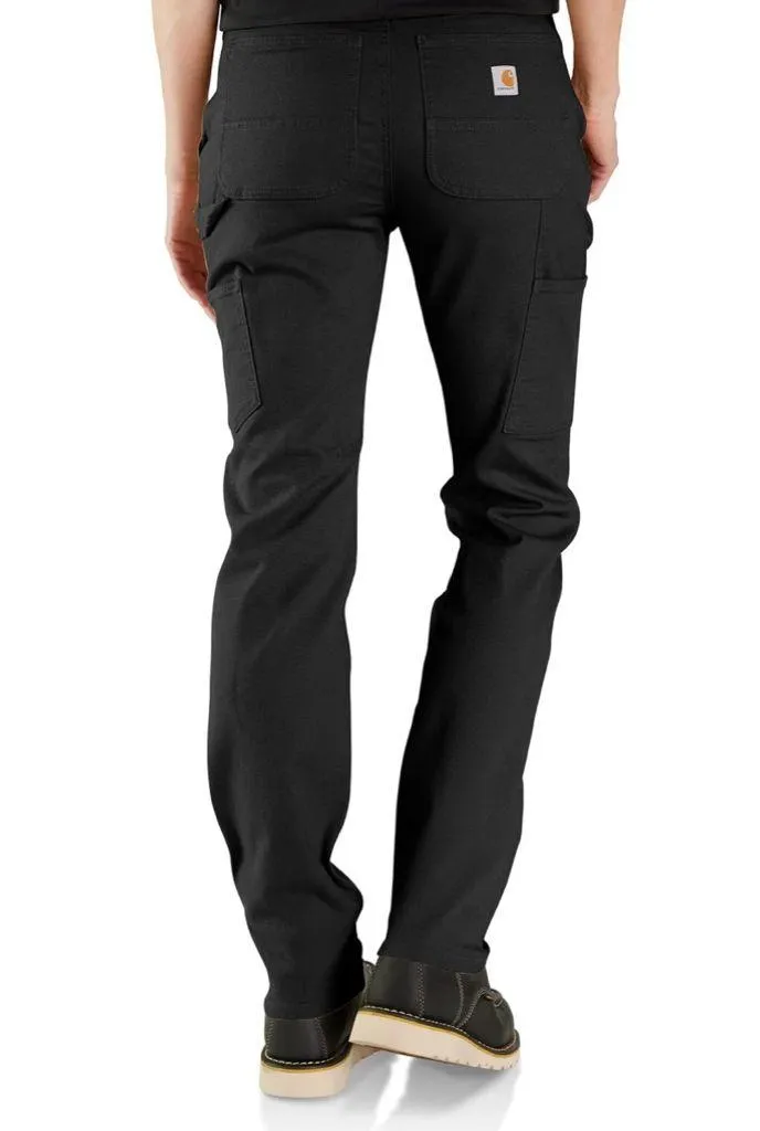 Carhartt Women's Black Rugged Flex Relaxed Fit Canvas Straight Leg Work Pants - Image 2