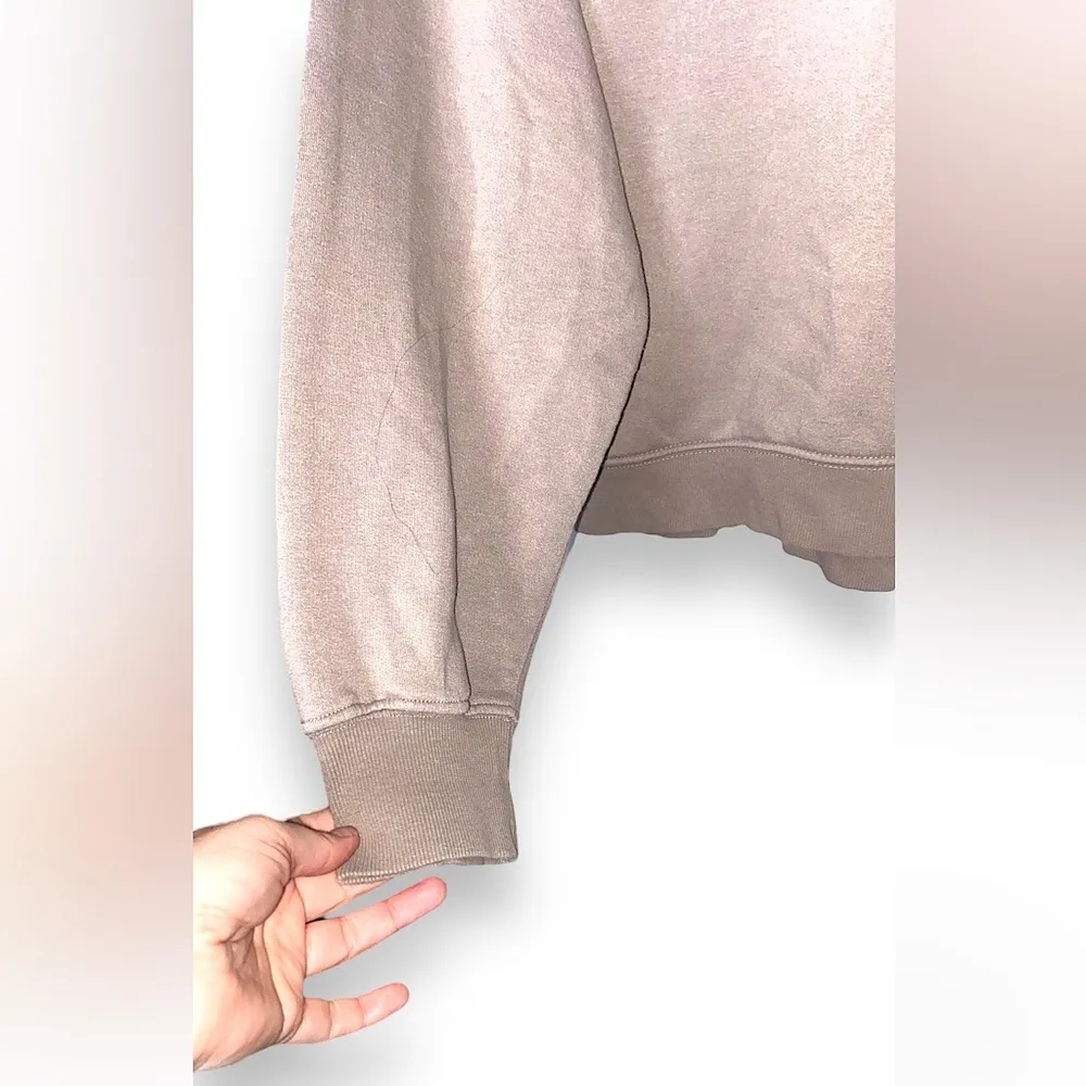 Zara brown cropped crewneck - Image 3