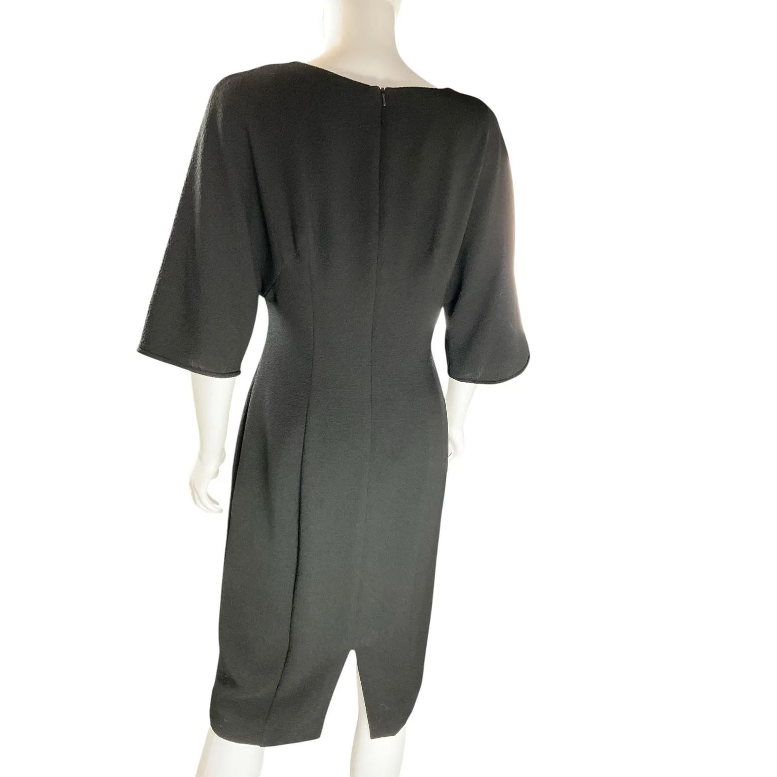 Black Halo V-Neck Sheath Dress - Modern‎ Professional Career Cocktail - Image 4