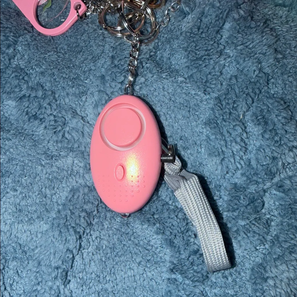 Soft Pink, Marble and Iridescent Women's Keychain & Accessories - Image 3