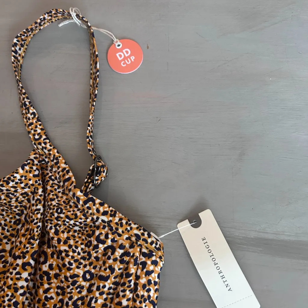 NWT SEAFOLLY ANTHROPOLOGIE SPIRIT ANIMAL BRALETTE BIKINI TOP Size 14 DD NEW - Image 4