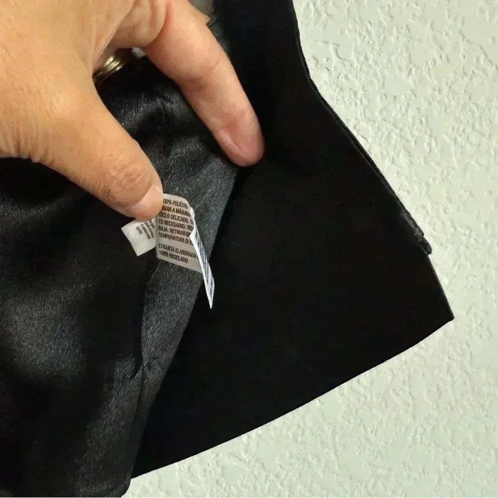 Future Collective Kahlana Barfield Brown‎ Pointed Front Zip Black Bustier Size 0 - Image 5