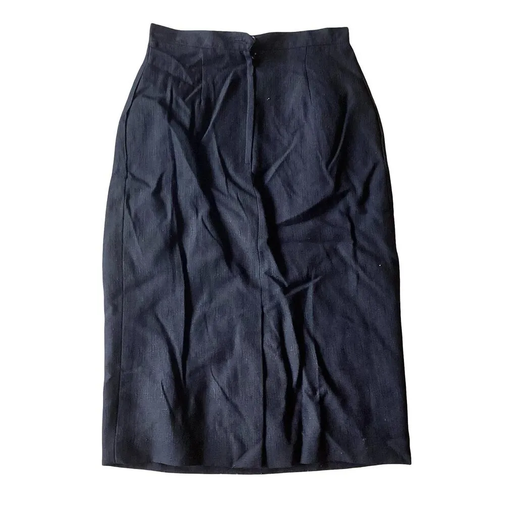 Long Pencil Skirt Blue Size 4 - Image 5