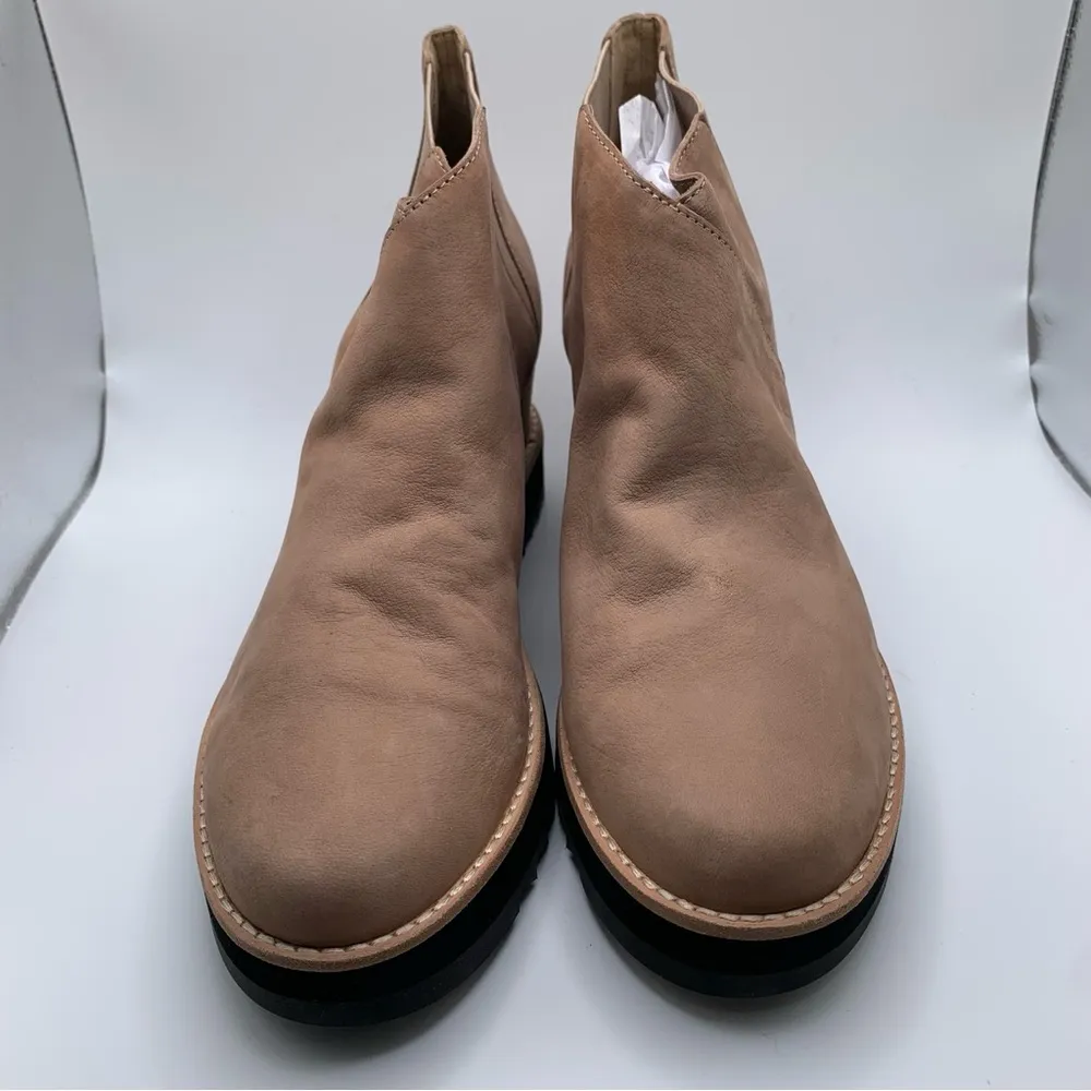 Eileen Fisher Caddy Nubuck Leather Chelsea Wedge Boot NWOB size 9.5 2490 - Image 3
