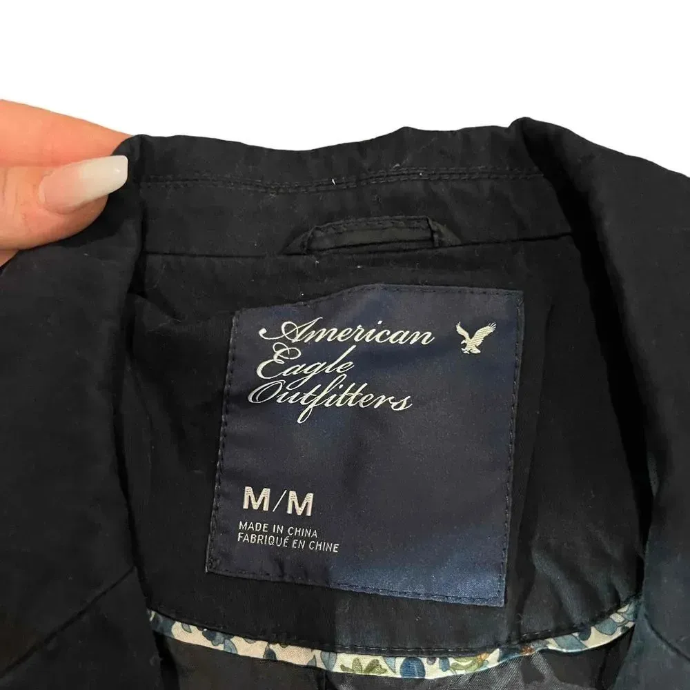 American Eagle Single-Breasted Button Closure Front Pockets Blazer Size Medium‎ - Image 3