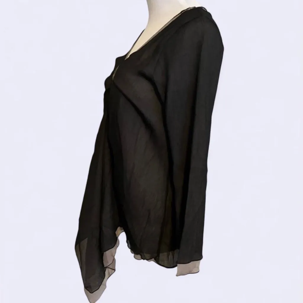 Silvousplait Pleasant Surprise Blouse Made in Korea Black - Image 2