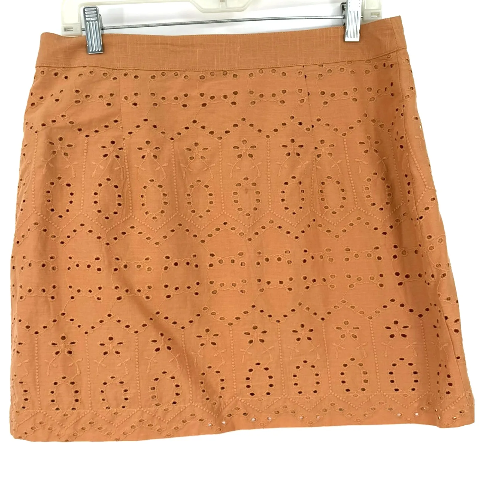 Avec Les Filles 10 Eyelet Boxy Shirt Skirt Set 2 Piece Anthropologie Matching - Image 12