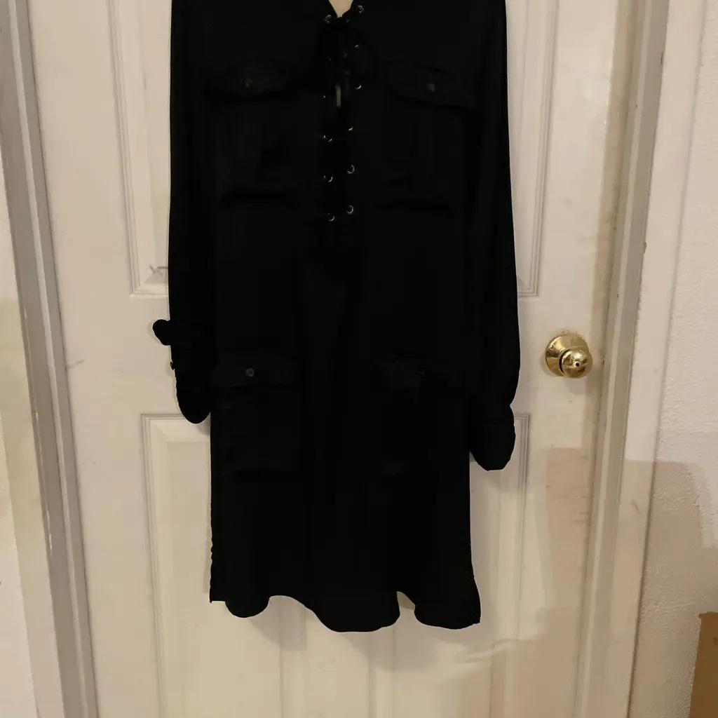 Denim & Supply Ralph Lauren Black Long Sleeve Dress - Image 5