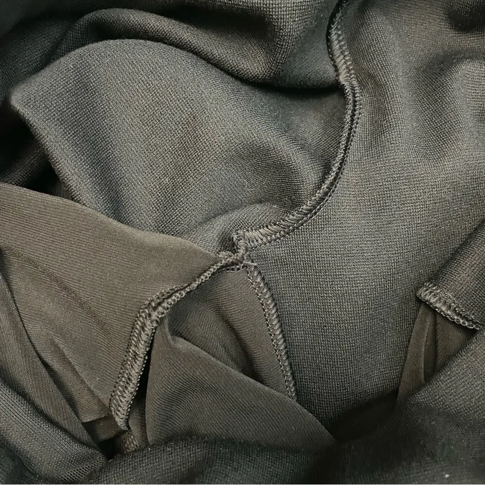 Red Hot Leggings Faux Leather Mixed Media Stretch High Rise Metallic Black - Image 10