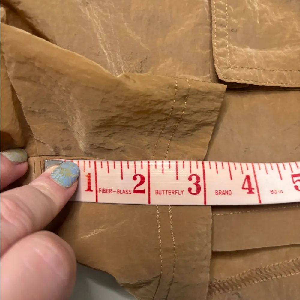 Fabletics Size Small Heights Shimmer Cargo Shorts Drawstring Elastic Waist New - Image 4