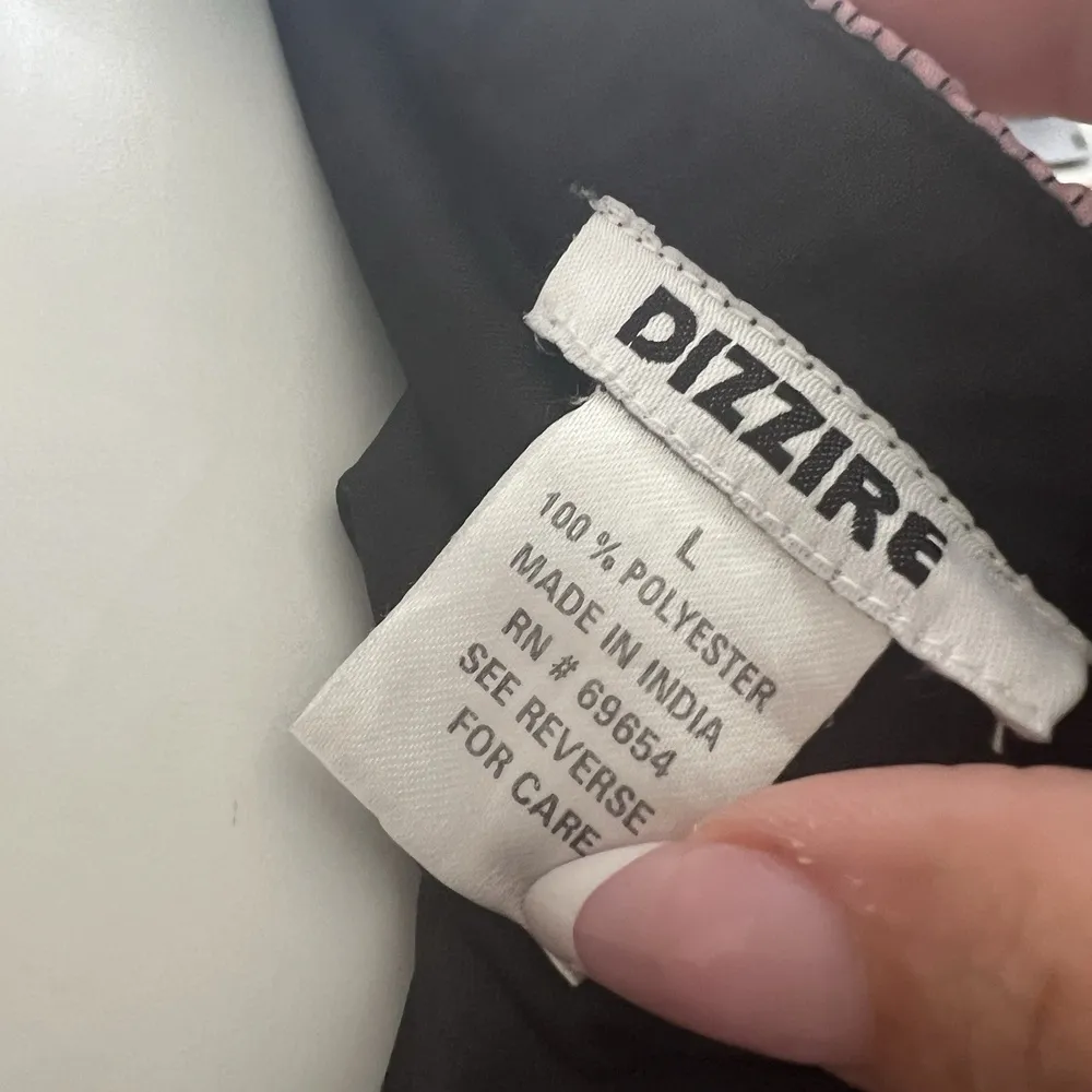 DIZZIER Aztec Print Jumpsuit LARGE Multicolor Pockets Elastic Waist Womens Pink - Image 7