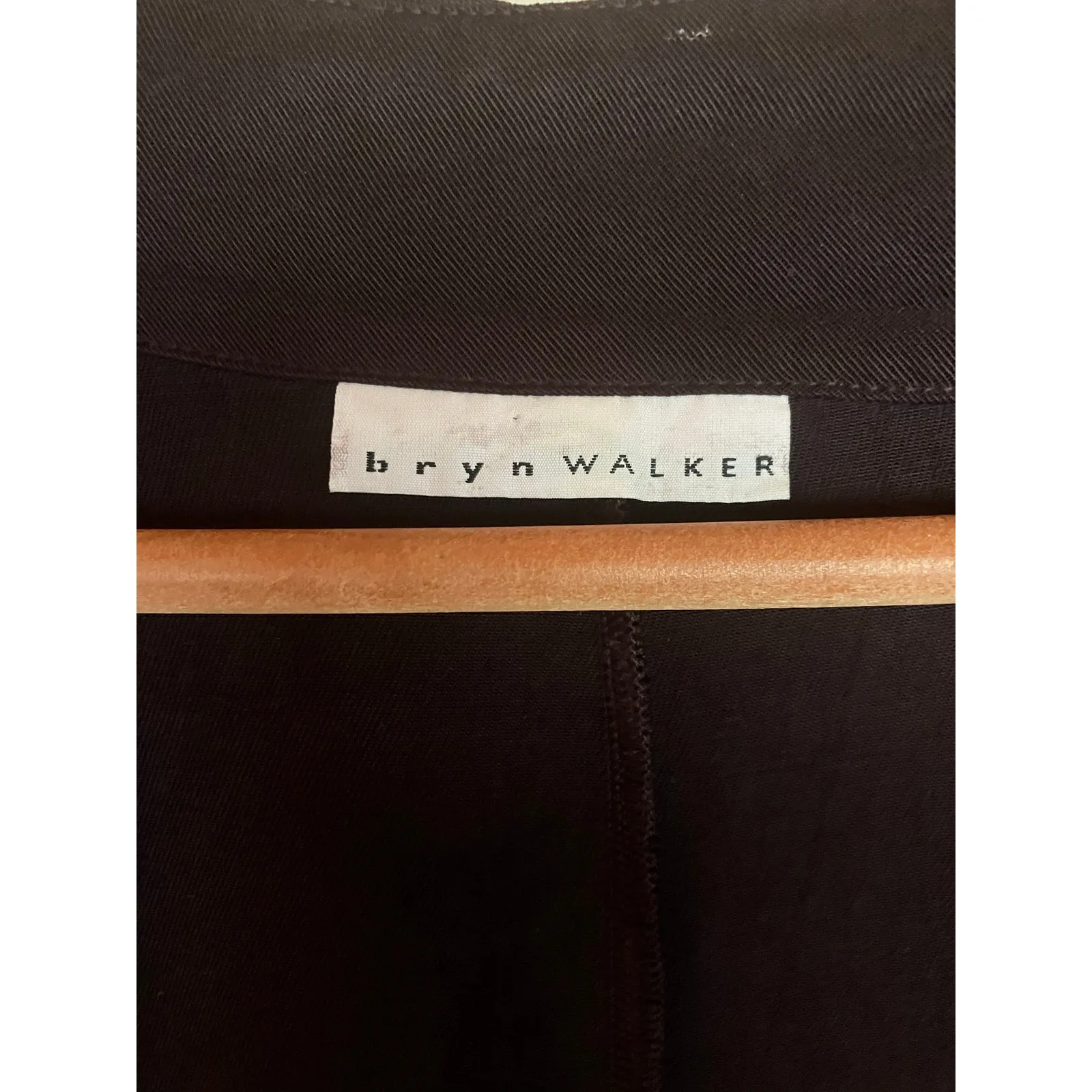 BRYN WALKER Open Front Jacket Small S ANY SEASON Chocolate Cherry Minimalist - Image 2