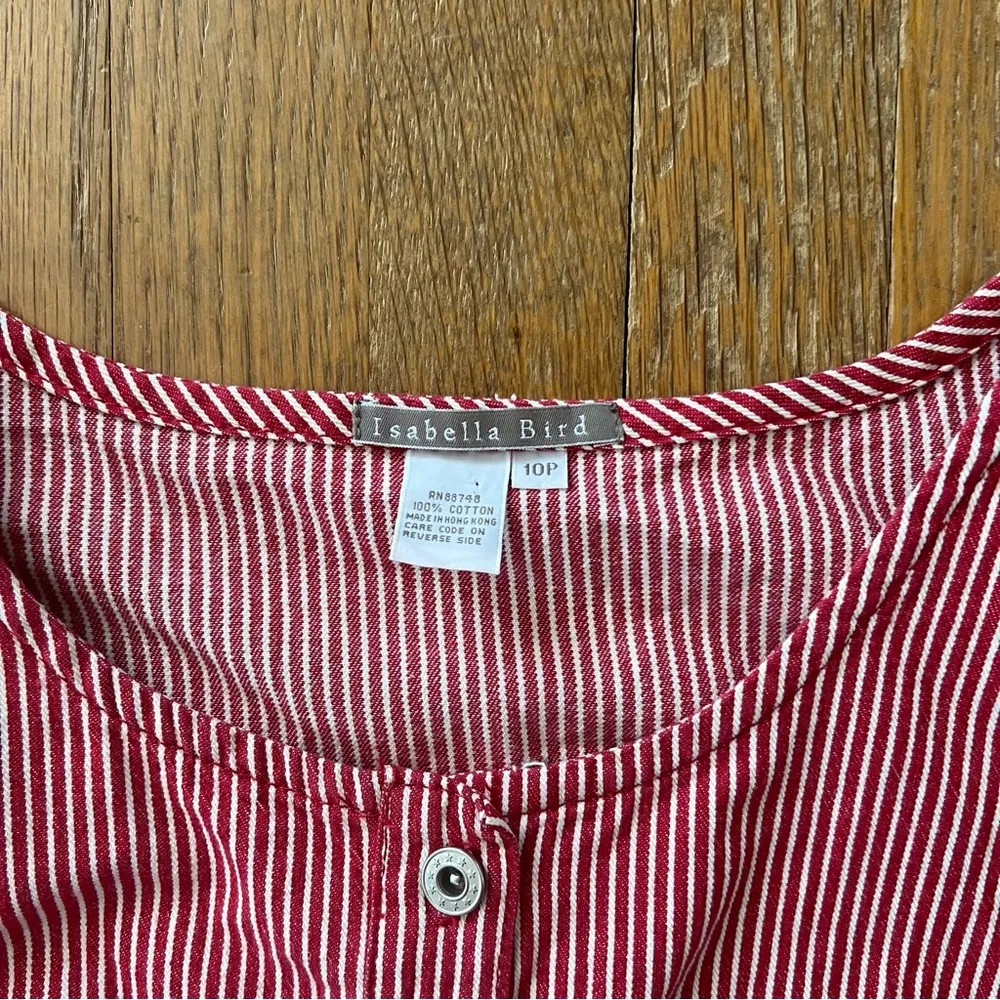 Red and white Isabella Bird dress Size 10P - Image 4