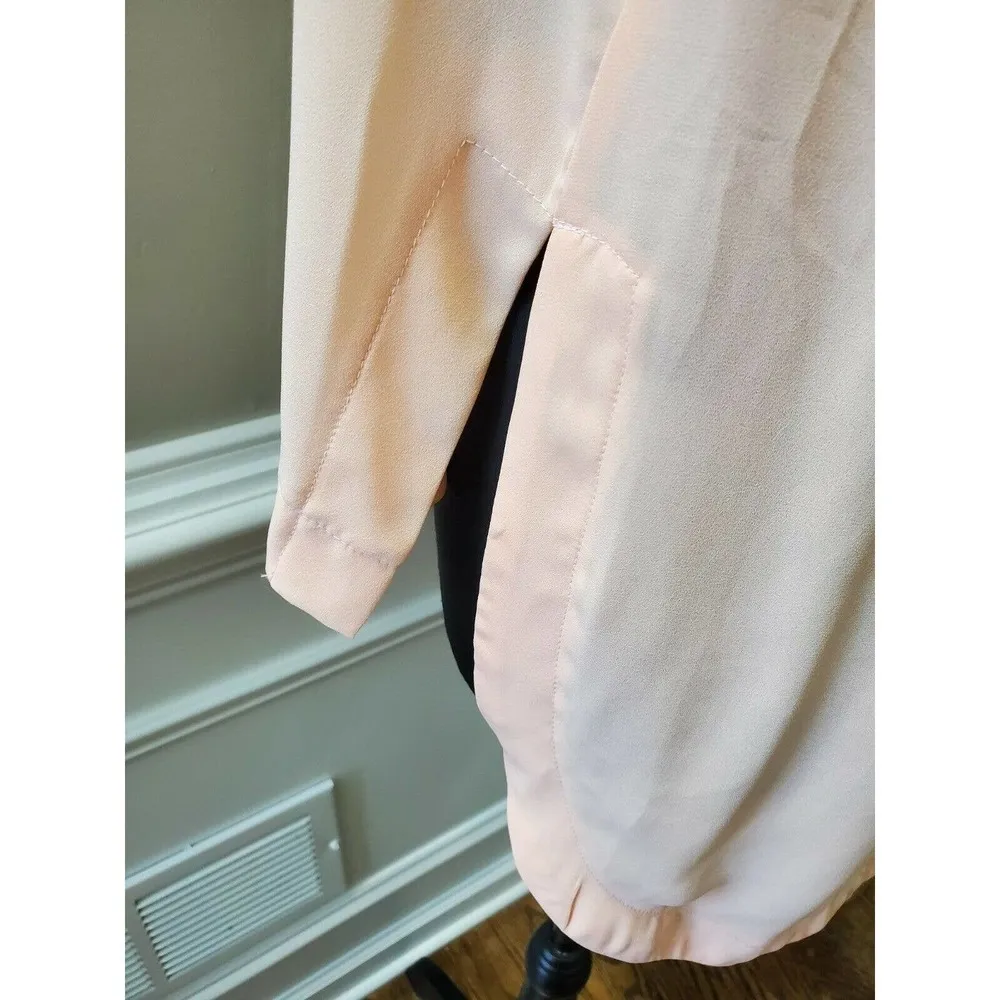 B Jewel Women's Solid Peach 100% Polyester Scoop Neck Sleeveless Top Size Medium - Image 6