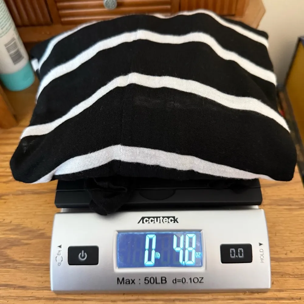 Cotton On Oversized Semi Sheer Top Size Medium Black White Beachy Casual Coastal - Image 11