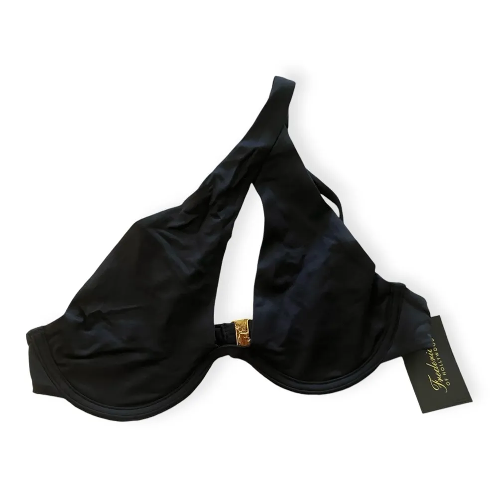 Frederick’s of Hollywood Womens Black Taormina One Shoulder Strap Bikini top - Image 3