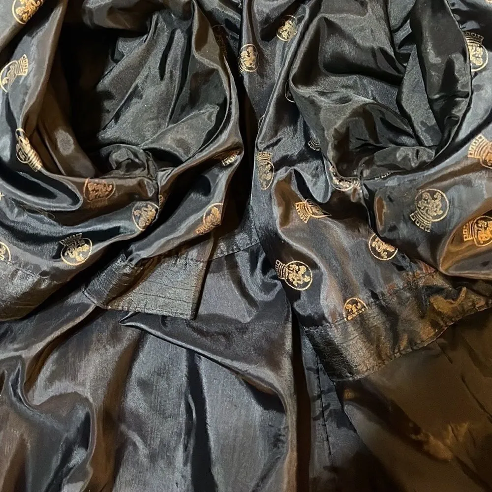 Vintage Laura Winston Trench Coat, Women’s Size 5/6, Black - Image 8