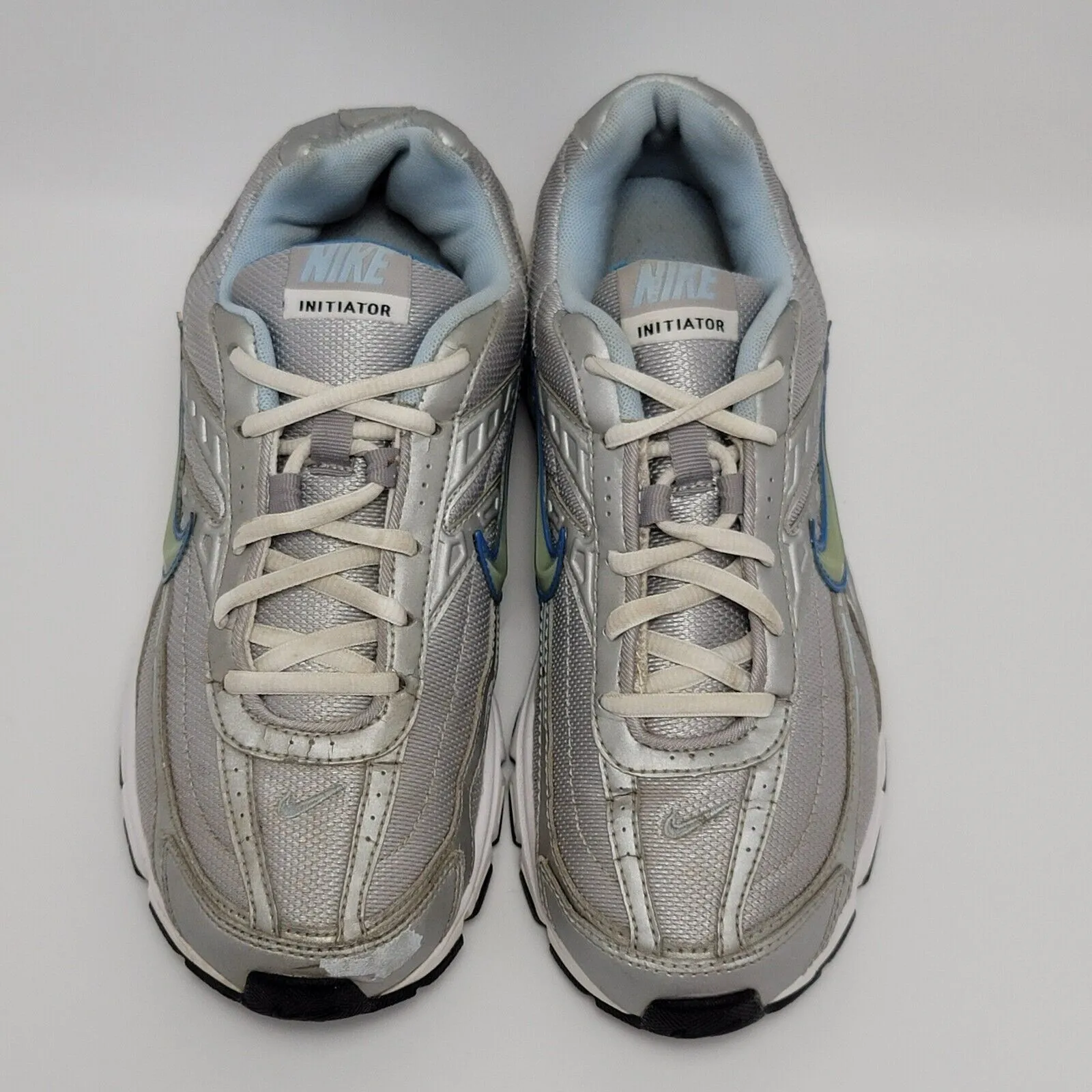 Nike Womens Gray White Initiator 394053-001 Lace Up Mid Athletic Shoes Size 8.5 - Image 6