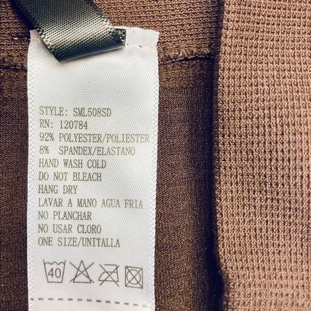 YELETE OS Brown Seamless Spandex‎ Biker Shorts - Image 6