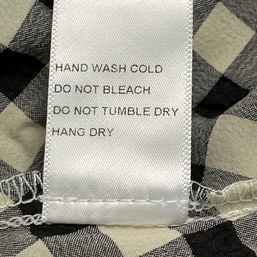 NWT Miou Muse Gingham Black and White Off - Image 10