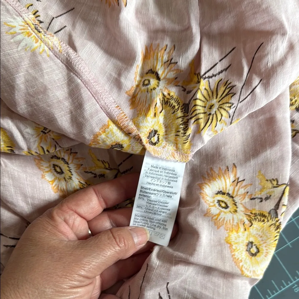 Madewell Pink Floral Wrap Dress - Image 8