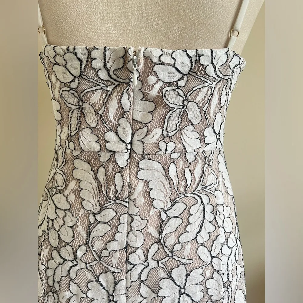 Lulu's White Tan Halter Bodycon Mini Dress - Image 10