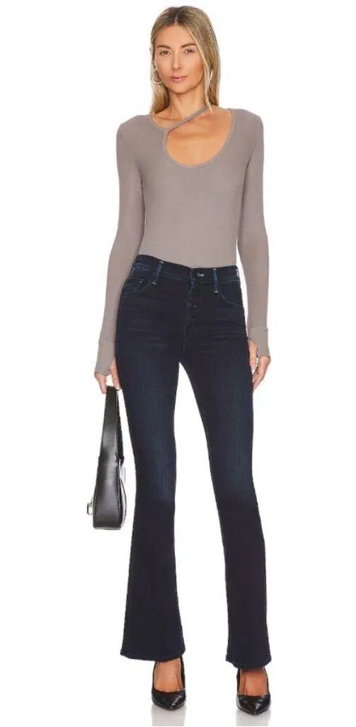 Women’s MOTHER The Pixie Weekender Jeans Wash Night Tripper Blue Size 28 - Image 3