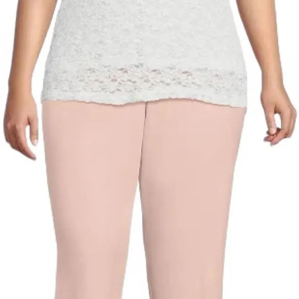 Calvin Klein Plus Size Crew Neck Short Sleeve Lace Top Size XL - Image 4