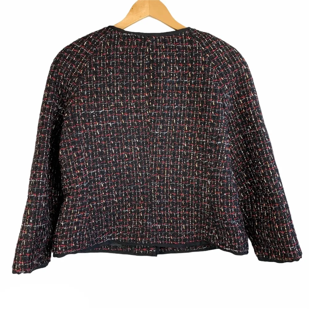 Talbots Tweed Wool Blend Button Up Jacket - Image 2