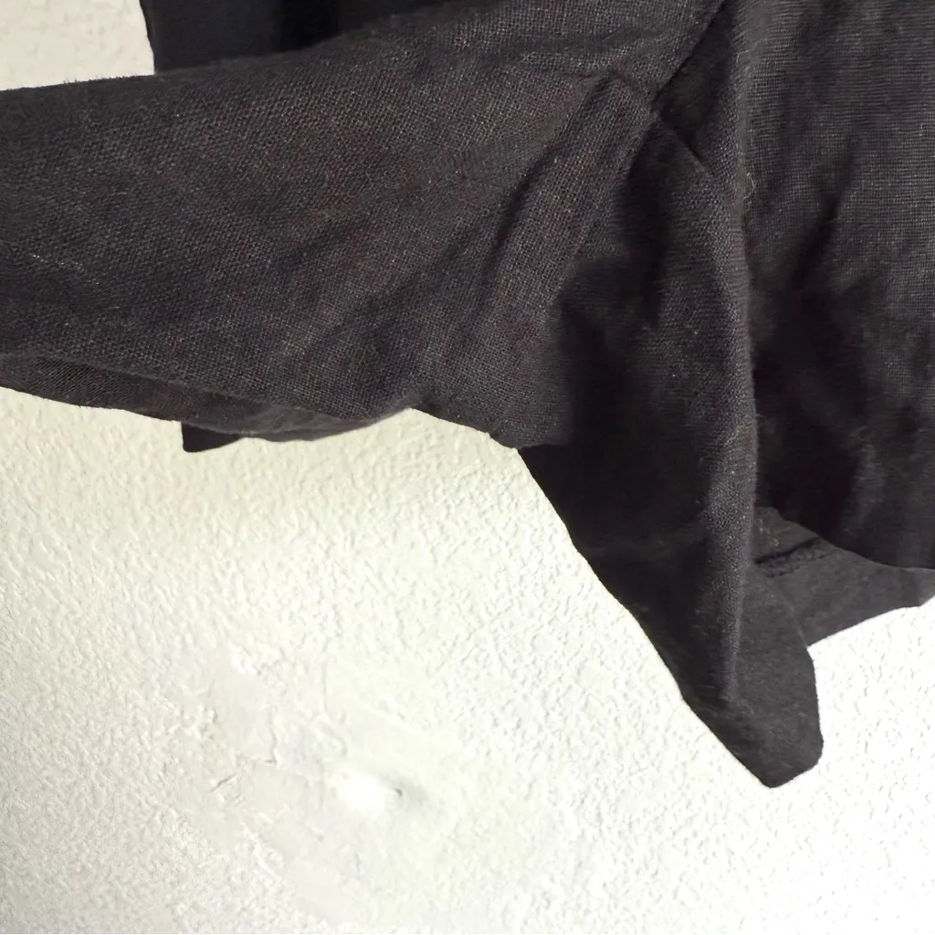 NWT Old Navy Womens Shorts Black Extra High Rise Adjustable Waist Linen Size XXL - Image 8